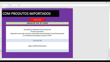 Planilha automática de analise da alq. de 4% nas operações interestaduais com produtos importados.