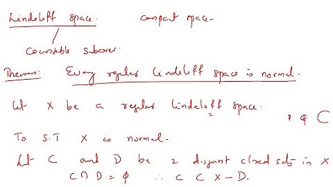 Every regular Lindeloff space is normal