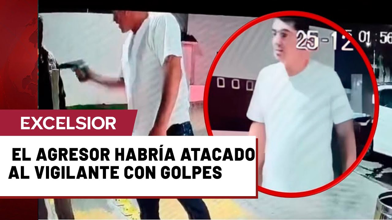 Sujeto armado agrede y amenaza con pistola a vigilante en SLP