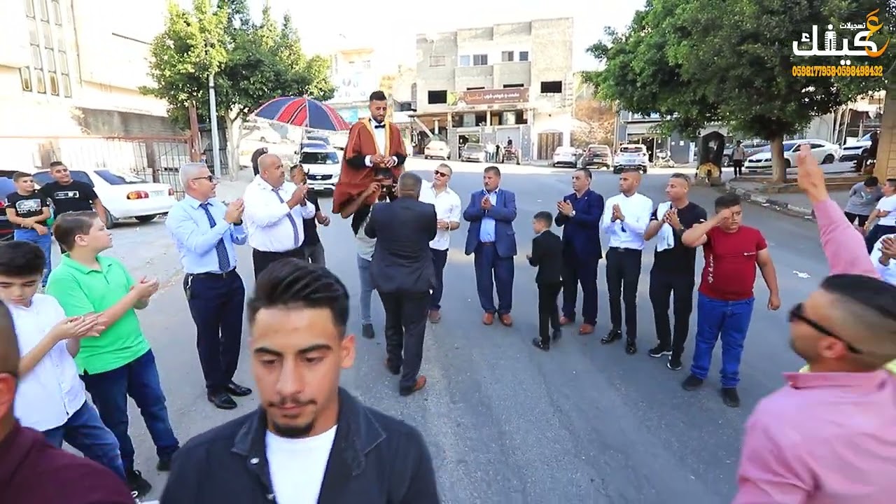 الزفة الفلسطينية المييزة في شوارع علار - الفنانين اكرم قعوار ونزيه خندقجي 2022 - العريس اصيل كايد