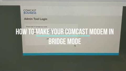 How to make your Comcast modem go into bridge mode to use your own firewall