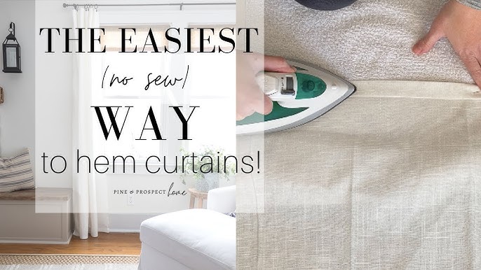 Easy Tips and Tricks for How to Hem Curtains - Semigloss Design