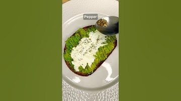 Easy avocado toast recipe | Quick and easy | Healthy Avocado spread #fruit #shorts #avocado #asmr