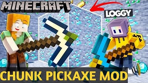 Download Chunk Miner Pickaxe Mod in Minecraft Pe||Chunk Pickaxe||2021