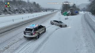 Winter Storm Blankets Nashville, TN Roads With Dangerous Icy Conditions