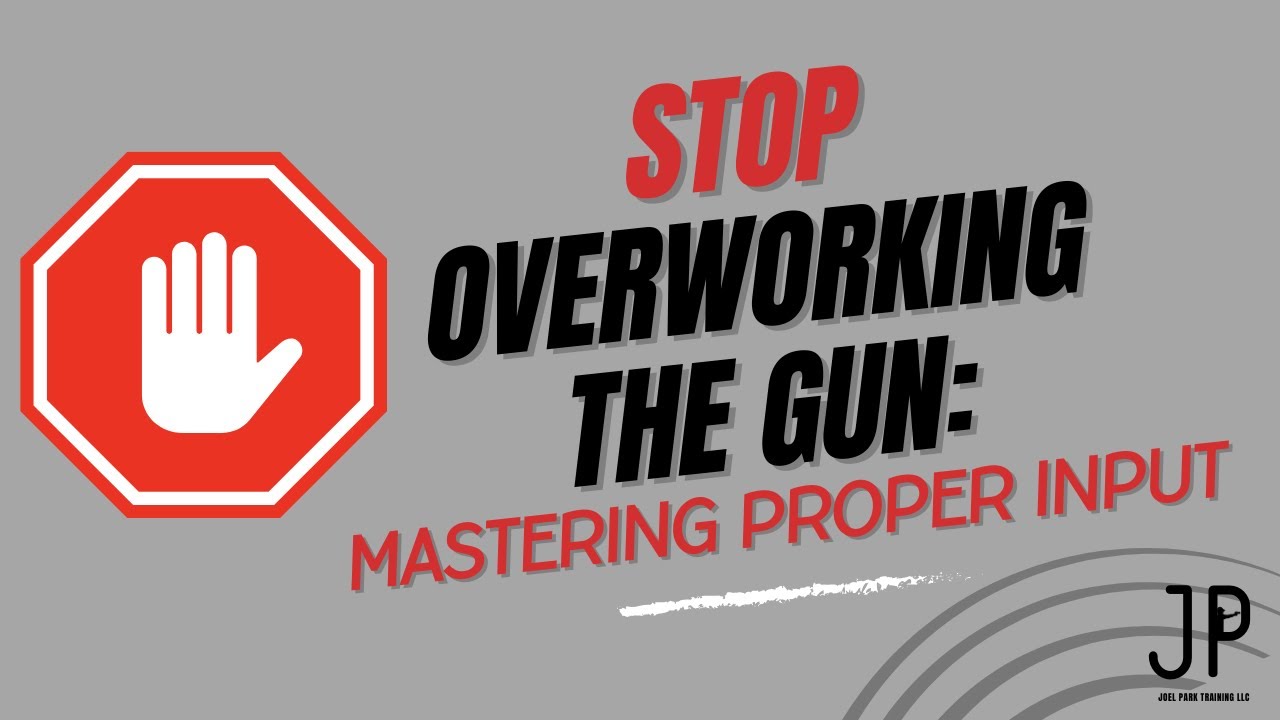 Перестаньте перегружать пистолет: овладение правильным вводом