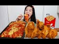 Epic Jollibee Chickenjoy & Jolly Spaghetti Mukbang! Eating with Less Talking - Big Bites ASMR