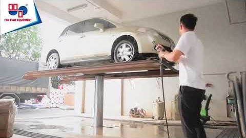 Cầu nâng 1 trụ rửa xe #ELGI #detailing #thietbigara #car