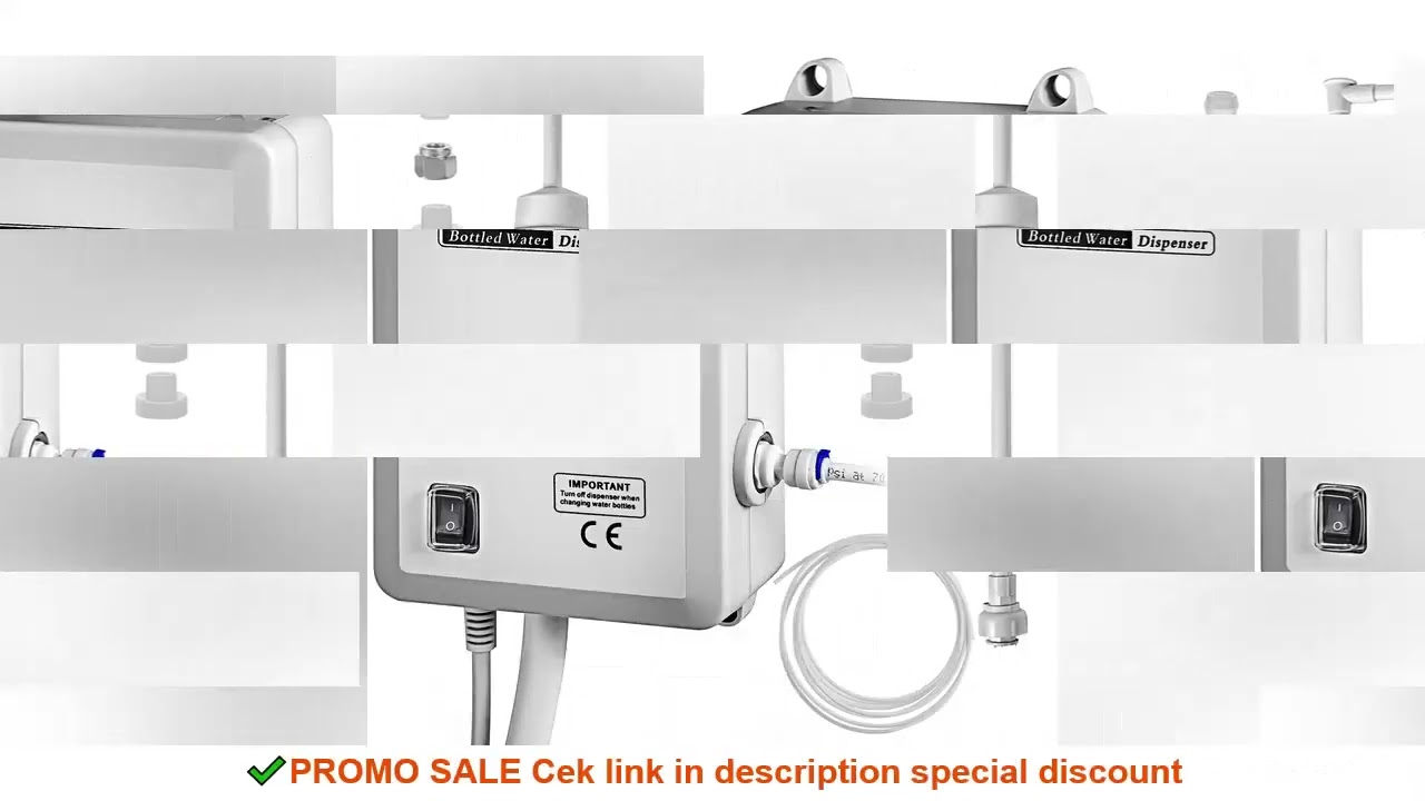 SucceBuy Bottled Water Dispensing Pump w/PE Pipe 1 Gal/MIN 40 PSI for Coffee Tea Machine Water Dispe