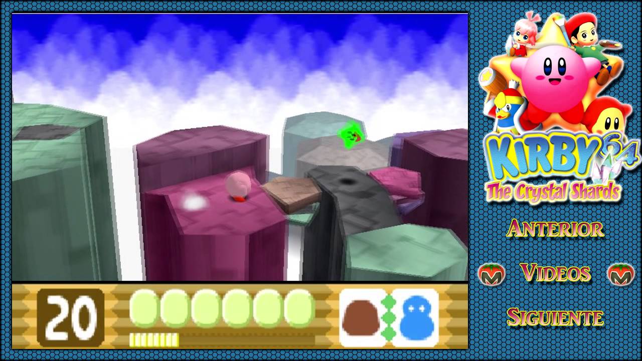 Guia kirby 64 - The Crystal Shards - # 9 | Level 4 - Neo Star - Todos los  Cristales - YouTube