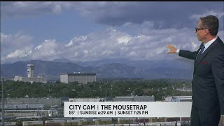 Slight chance for Denver storms before cold front brings in much cooler air for Tuesday