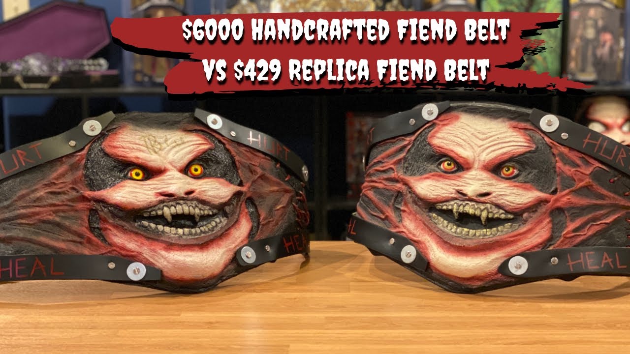 $6000 Handcrafted Fiend Belt vs $429 Replica Fiend Belt!!!
