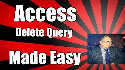 Using a  delete query in Access 2007, 2010, 2013, 2016 - deletes records from  table using a query