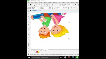 Any png image change side left to right  in corel draw and change her colors into grayscale