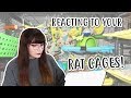 REACTING TO MY SUBSCRIBERS RAT CAGES!