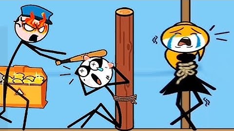 Thief Puzzle level 348 Funny Stickman Brain Puzzle Game -