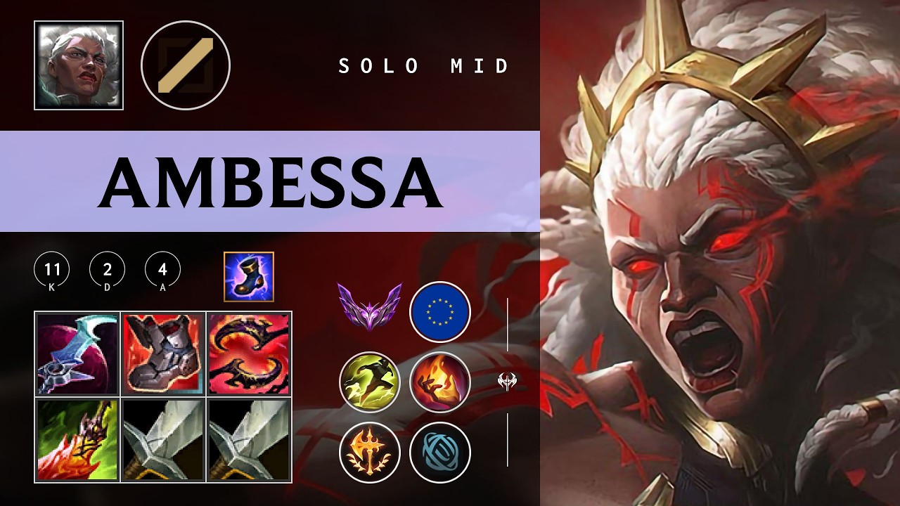 Ambessa Mid vs Naafiri - EUW Master Patch 26.03