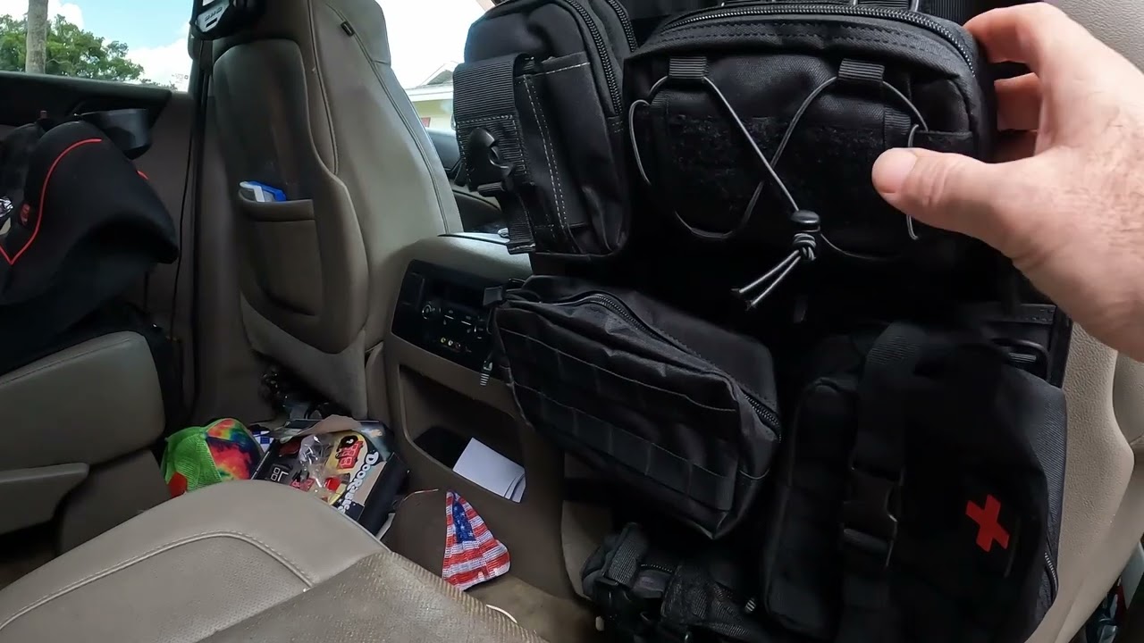 Universal Tactical Vehicle Seat Back Organizer 