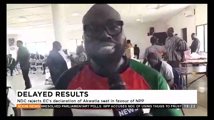 Delayed Results: NDC rejects EC's declaration of Akwatia seat in favour of NPP (12-12-24)
