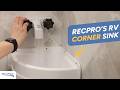 RecPro's RV Corner Sink for Small Bathrooms!!!