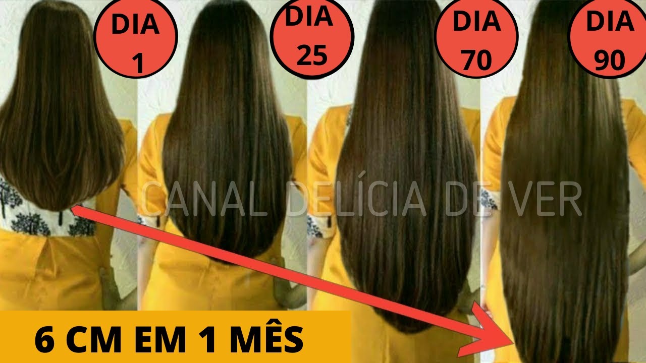 INCRÍVEL! Este Soro De Crescimento Natural Do Cabelo Faz Crescer 6 ...