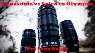 Micro 4/3 Pro Telephoto Zoom Battle | Panasonic vs. Olympus vs. Leica