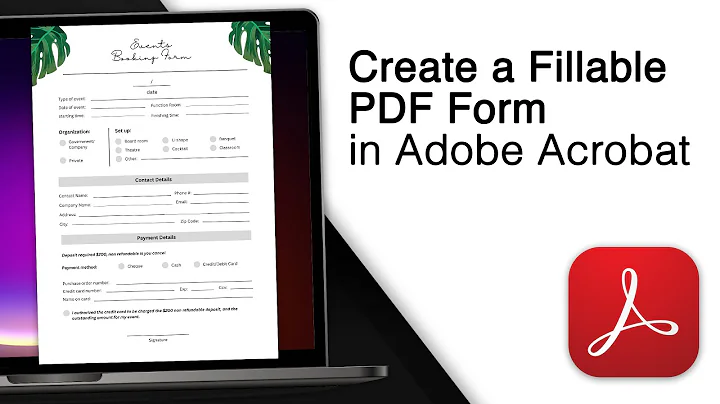 How To Create A Fillable PDF Form Adobe Acrobat Pro! [Easy]