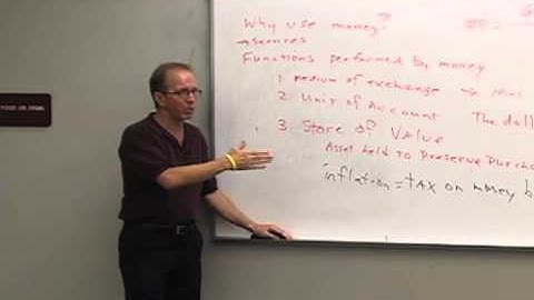 Money and Banking: Lecture 3 - Functions of Money 2