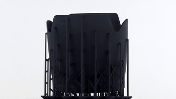 Camera shade cover printed in Liqcreate Stone Coal Black resin on the Formlabs Form2 3D-printer