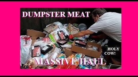 MASSIVE MEGA MEAT DUMPSTER DIVING ~ HUGE WEEKEND HAUL!
