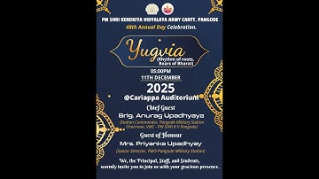 "YUGVIA" ll 48th Annual Day Celebration ll PM Shri Kendriya Vidyalaya Army Cantt.Pangode