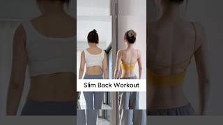 Slim back workout at home ⚡️ #shorts #workout #homeworkout  #backworkout #fitness #pilates #posture