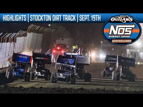 World of Outlaws NOS Energy Drink Sprint Cars | Stockton Dirt Track | Sept. 19, 2026 | HIGHLIGHTS - dirt track racing video
