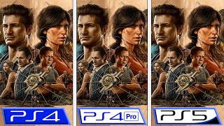 Uncharted: Legacy of Thieves | PS4 - PS4 Pro - PS5 | Graphics Comparison & FPS