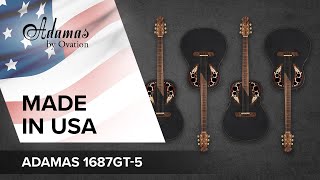 FEATURES 🇺🇸 ADAMAS by Ovation 1687GT-5-G Black 🎸✨