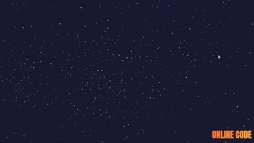 Stars with Particles  javascript project