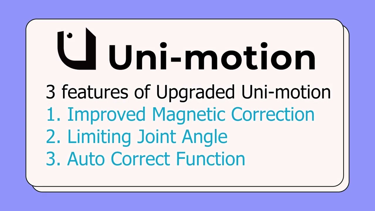 The feature of Uni motion, VR full tracking device - YouTube