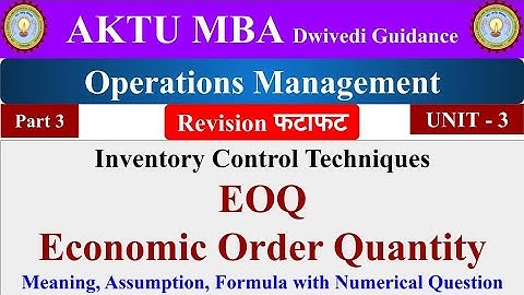 10| operations management, operations management lecture, operations management unit 3, aktu mba