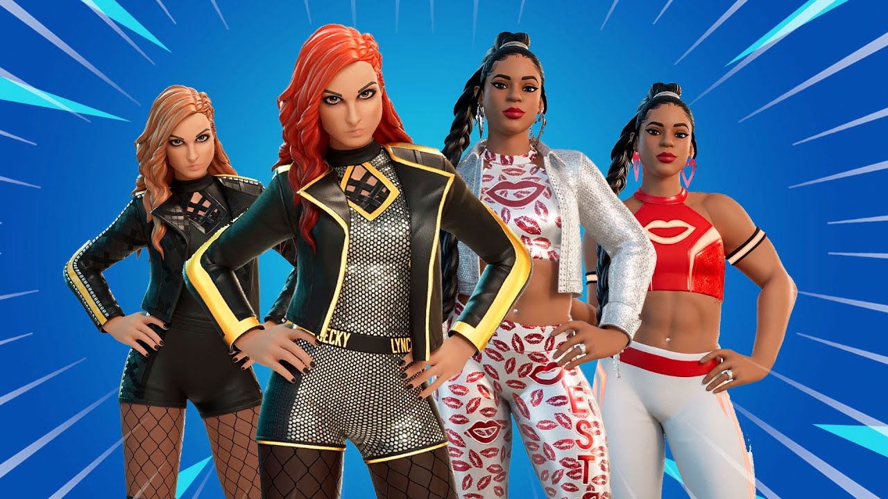 ASI SON LAS NUEVAS SKINS DE WWE BECKY LYNCH Y BIANCA BELAIR EN FORTNITE