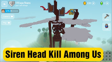 Siren Head Kill Among Us - Block Craft 3d: Building Simulator Games for Free