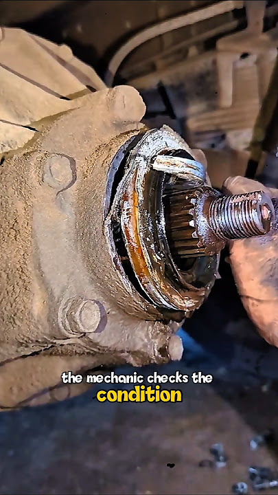 Removing the oil seal on the axle shaft#shorts #satisfying #working