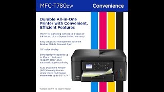 Brother Inkvestment Tank Mfct780dw Allinone Printer  Wireless Duplex U0026 Refillable Ink