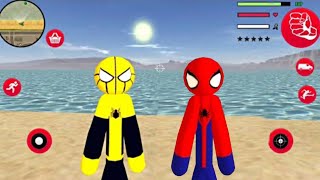 Süper Kahraman Örümcek Adam - Mafia Spider Stickman Rope Hero New Update #28 -  Android Gameplay