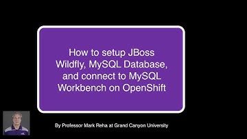 HOWTO - Deploy JBoss Wildfly and MySQL Database on OpenShift