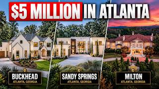 What $5 Million Buys You Around Atlanta | 3 Mansions, Same Budget