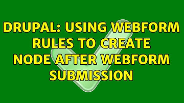 Drupal: Using webform rules to create node after webform submission