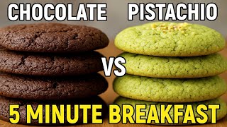 Chocolate & Pistachio Cookies — Two Easy Recipes in 5 Minutes!
