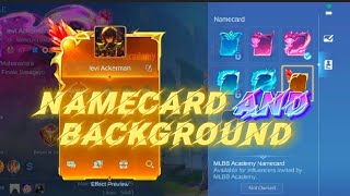 Mlbb new Background and Namecard #mlbb #alucard #mlbbesports