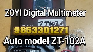 Unboxing of ZOYI Digital Multimeter AUTO model  ZT-102A..mob - 9853301271 (jitu bhai ) for purchase