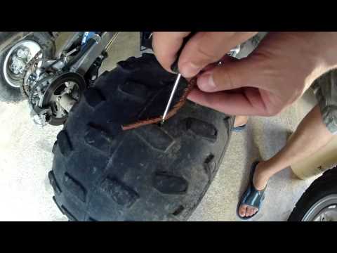 Vidéo: Pouvez-vous réparer un pneu de VTT à flancs?